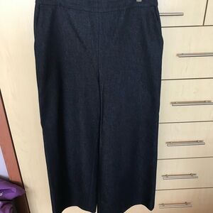 LK Bennett Blue Flare Wide Leg Jeans